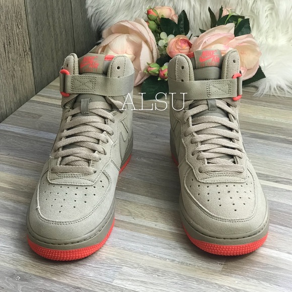 NWT Nike Air Force 1 High GS Khaki W AUTHENTIC - Picture 3 of 8